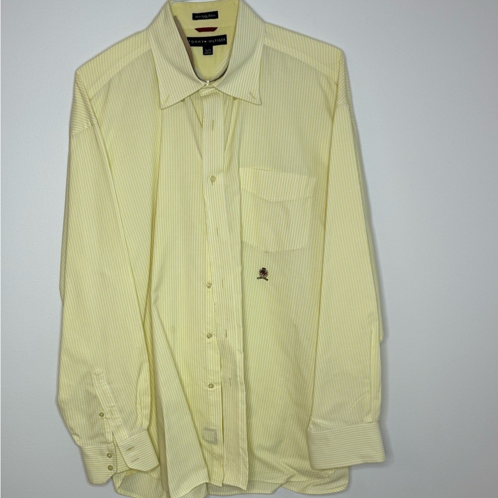 Tommy Hilfiger Light Yellow Dress Shirt